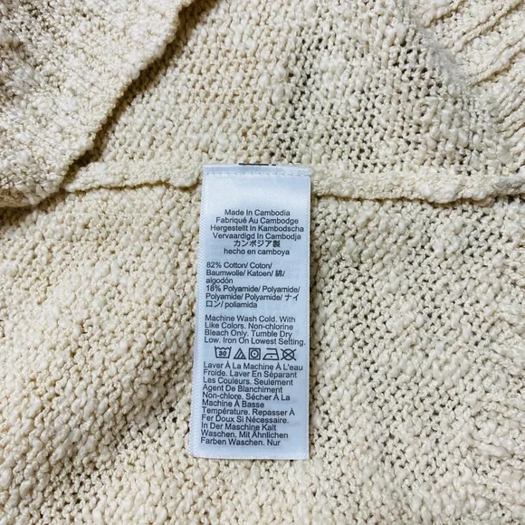 NEW J Crew V-neck Beach Sweater-tank Ivory Medium - Picture 7 of 7